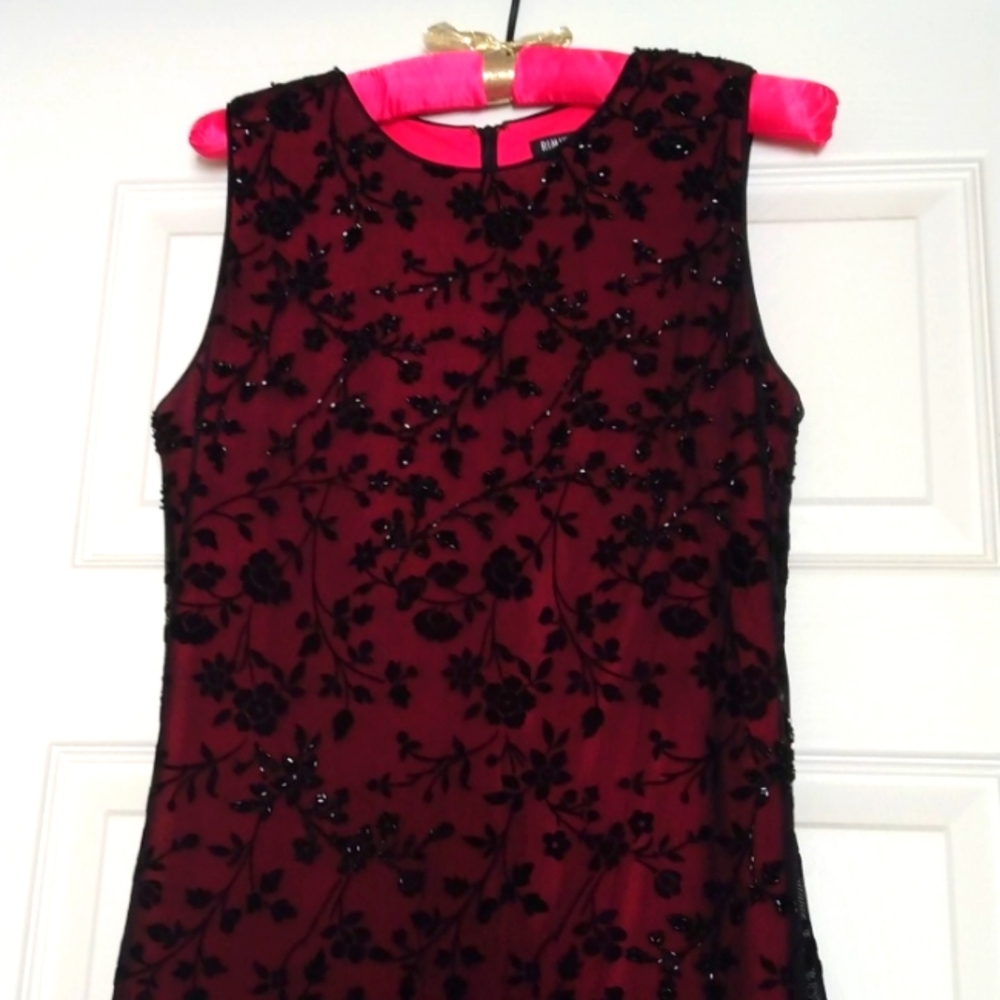 Like New!! Full length velvet/beaded gown